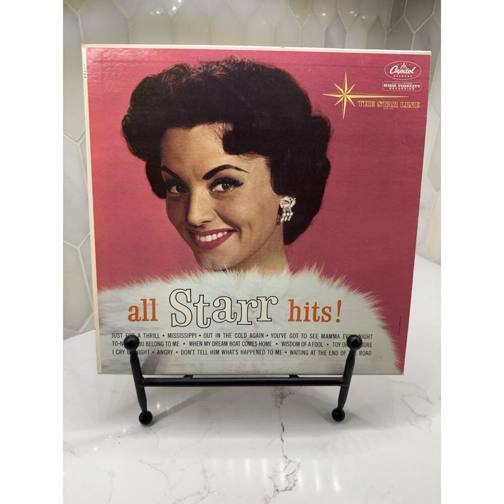 VINYL RECORD LP KAY STARR ALL STARR HITS CAPITAL STAR LINE T-1468
